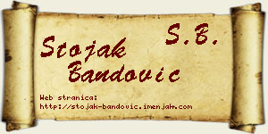 Stojak Bandović vizit kartica
